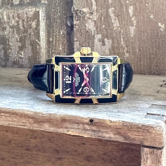 Women's AQUASWISS Avalon AVLD001 Swiss Watch Diamond Accent New Battery Running - Picture 2 of 14